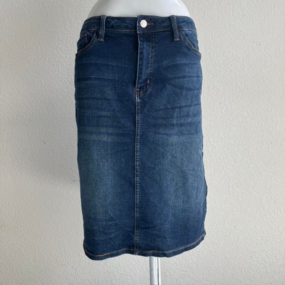 Style Me denim midi skirt